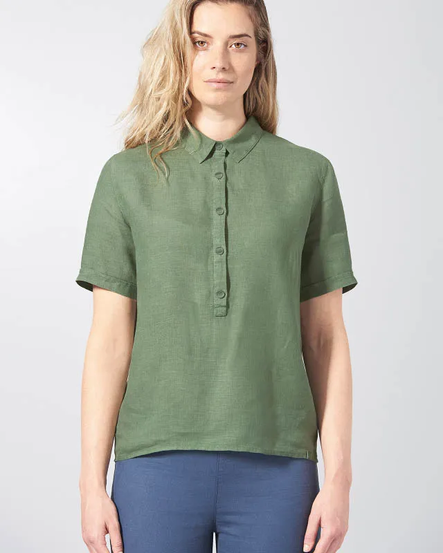 Blouse droite manches courtes