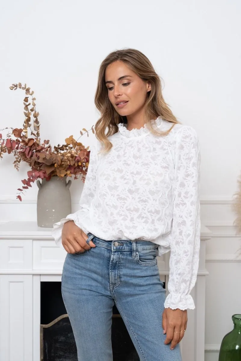 Blouse Nala Blanc