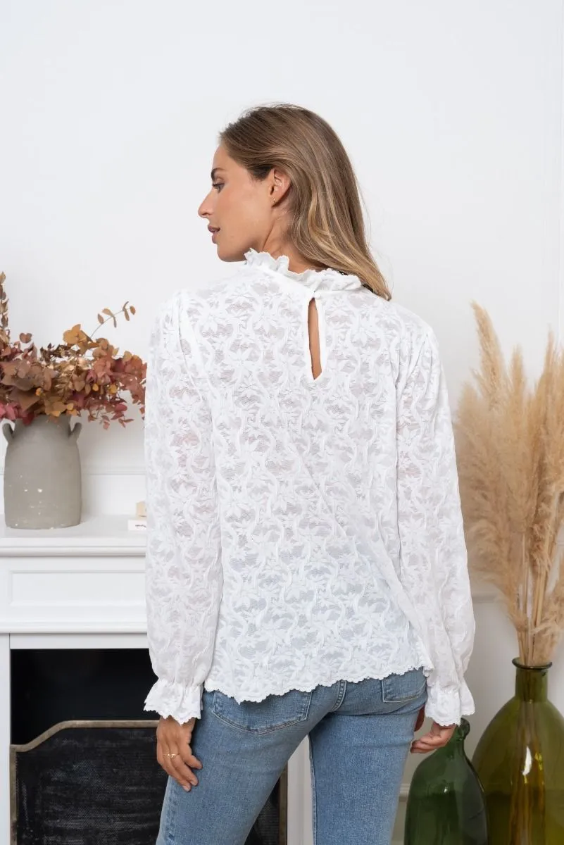 Blouse Nala Blanc